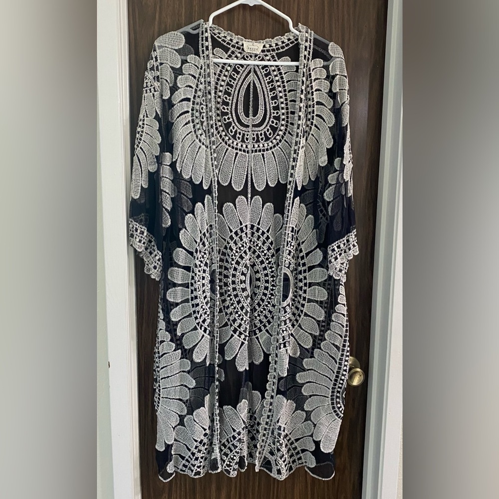 Women's Flowy Bathing Suit Kimono